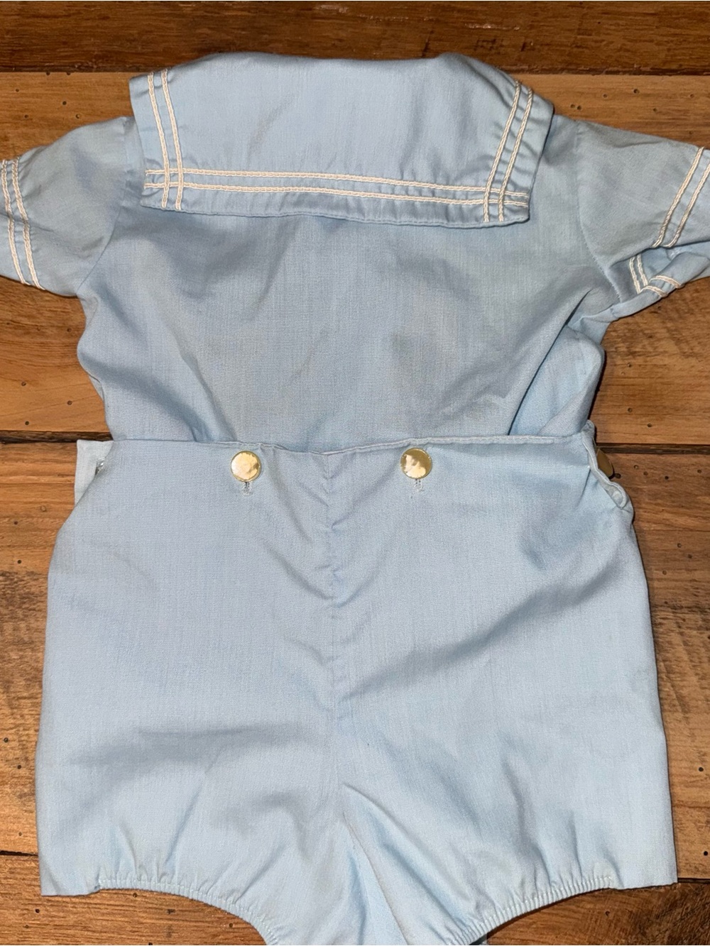 Bryan Vintage Baby Boys Blue Sailor Suit Size 3-6 month - Picture 4 of 4